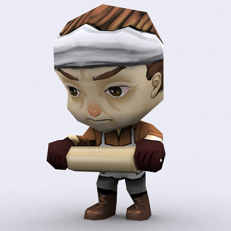 3DRT - Chibii people males in Fantasy - product preview 9