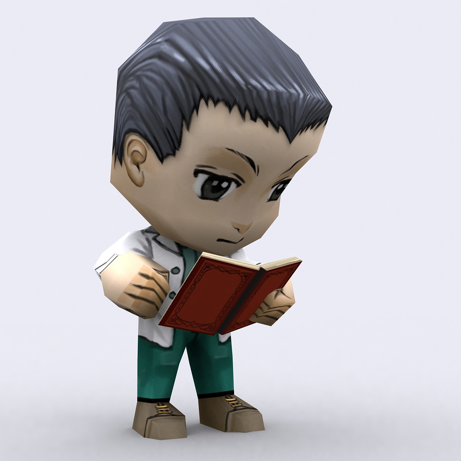 3DRT - Chibii people males in Fantasy - product preview 13