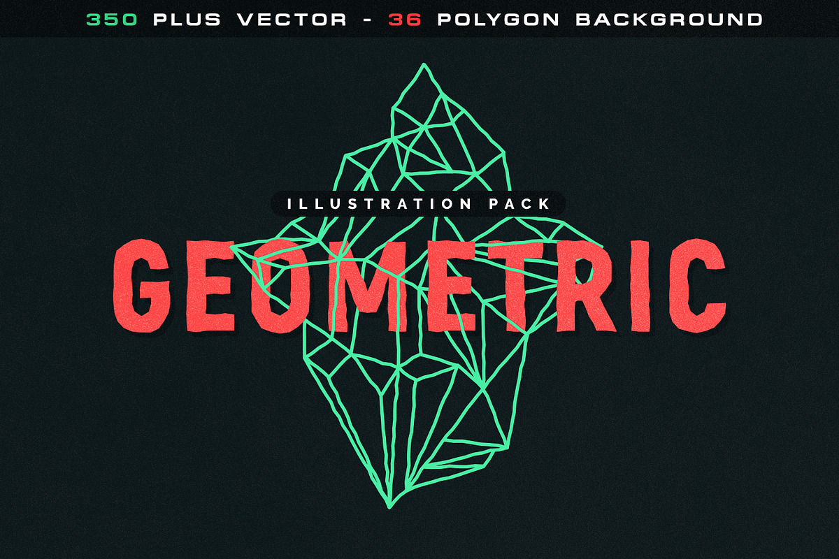 Geometric Polygon Pack + 2019 Update in Illustrations - product preview 8
