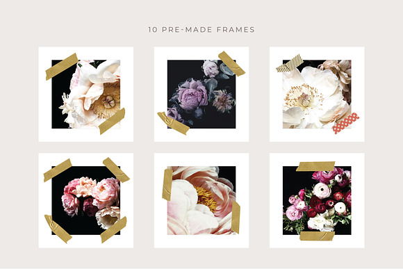 SALE Instagram Tape Frame Pack in Instagram Templates - product preview 1