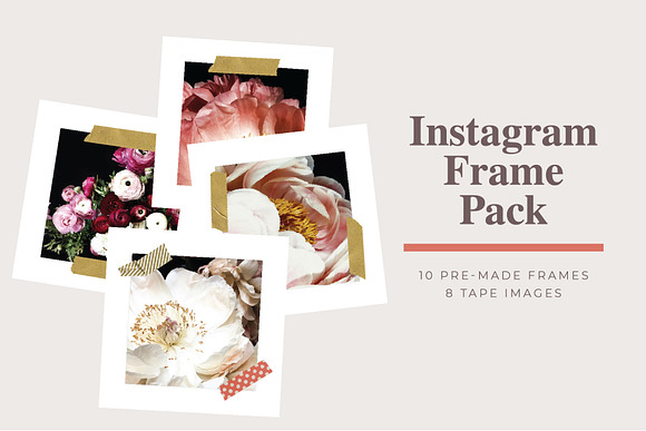 SALE Instagram Tape Frame Pack in Instagram Templates - product preview 4