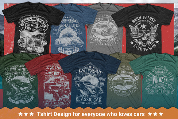 100 Editable T-shirt Designs in Illustrations - product preview 1