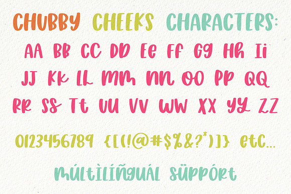 Chubby Cheeks, Sans Serif Font in Sans-Serif Fonts - product preview 9