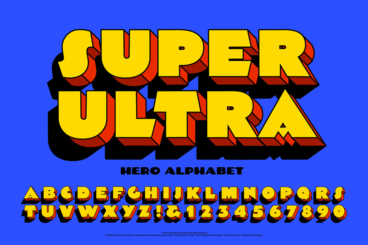 Super Ultra Hero Alphabet in Objects - product preview 8