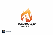 Fire Beast - Logo Template