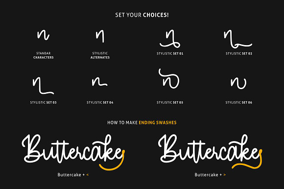 Buttercake Font in Script Fonts - product preview 6