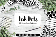 Ink Dots Seamless Patterns