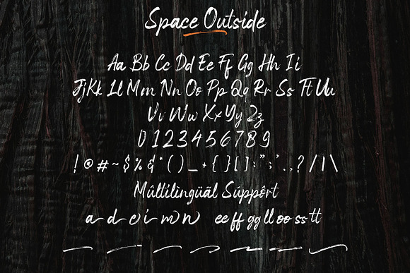 Space Outside Handbrush Font in Display Fonts - product preview 7