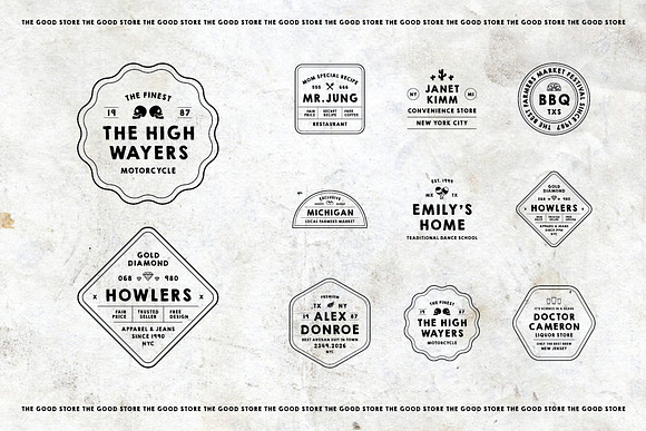 36 Vintage Logo Badges & 97 Icons in Logo Templates - product preview 2