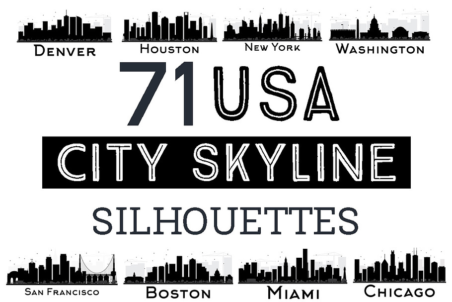 71 City Silhouette from USA.