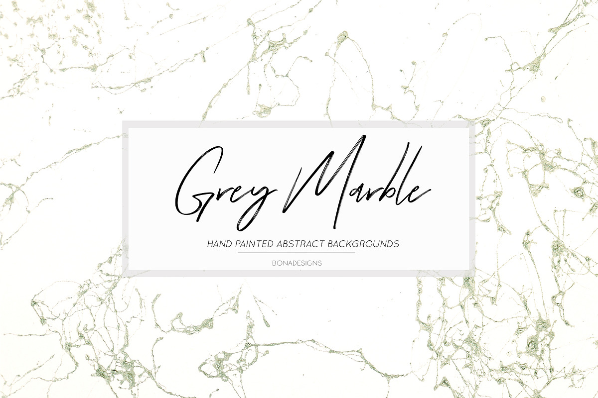 Grey Abstract Marble Backgrounds in Textures - product preview 8