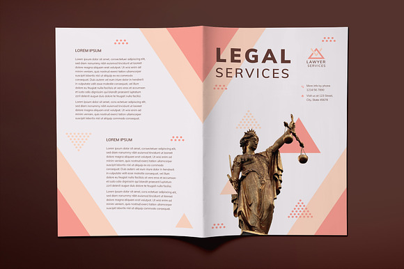 Legal Services Brochure Bifold in Brochure Templates - product preview 1