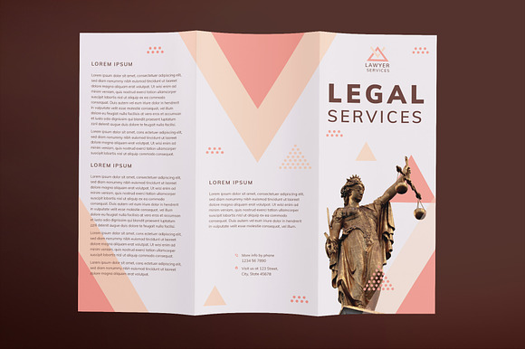 Legal Services Brochure Trifold in Brochure Templates - product preview 1