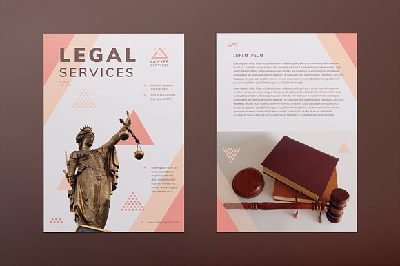 Legal Services Flyer in Invitation Templates - product preview 1