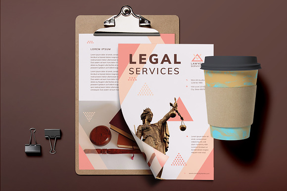 Legal Services Flyer in Invitation Templates - product preview 2