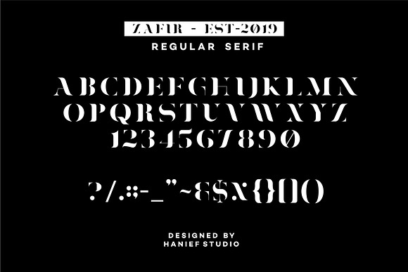 Zafir - Serif Font in Serif Fonts - product preview 4