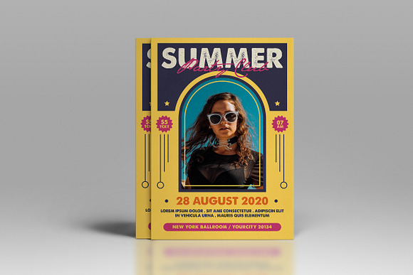 Summer Party Flyer in Invitation Templates - product preview 2