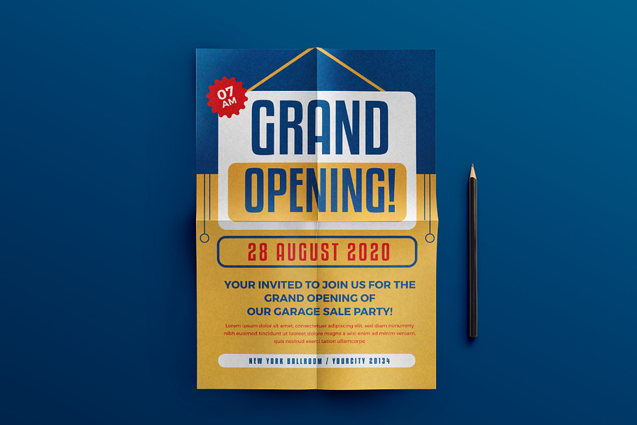 Grand Opening Flyer in Invitation Templates - product preview 8
