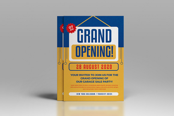 Grand Opening Flyer in Invitation Templates - product preview 3