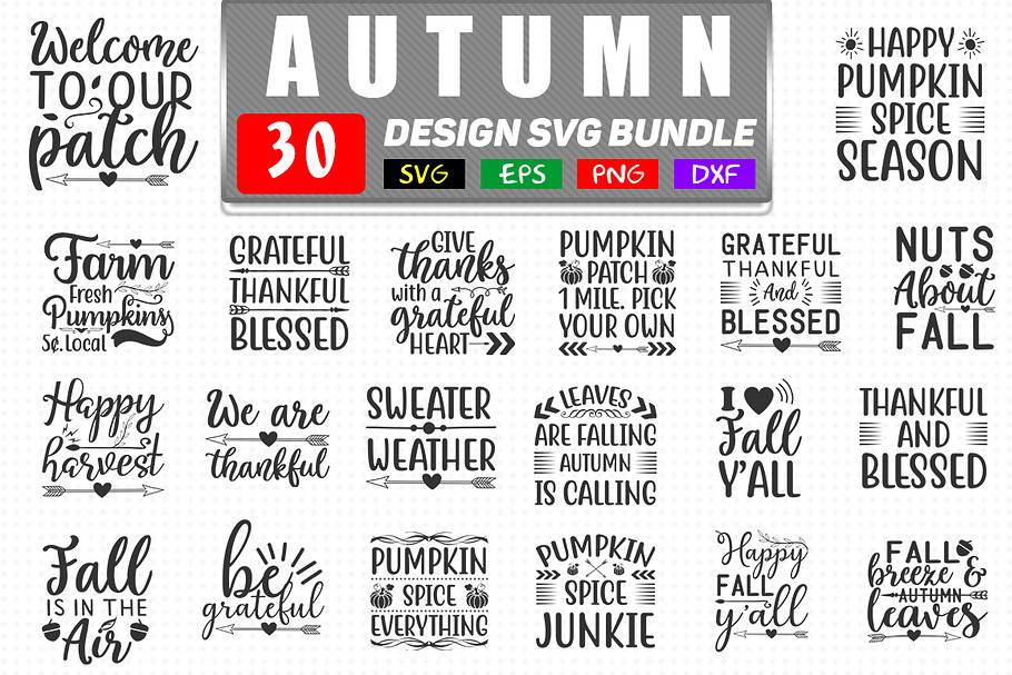 Autumn svg bundle in Objects - product preview 8