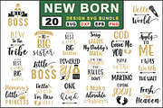 20 New Born Baby SVG Big Bundle