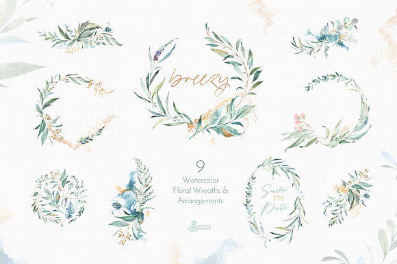 Breezy. Fresh Floral Collection in Illustrations - product preview 2