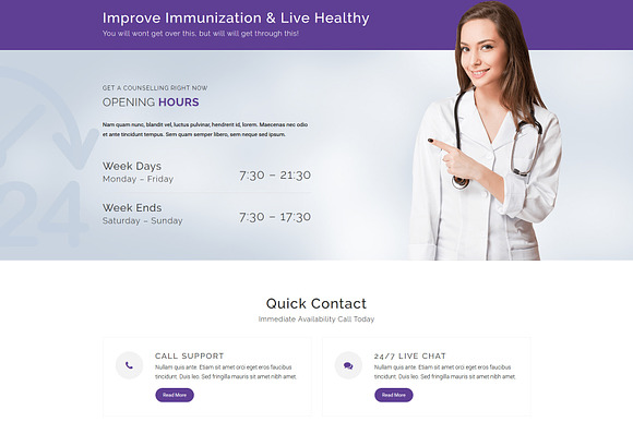 Kids Doctor - Pediatric WP theme in WordPress Business Themes - product preview 1