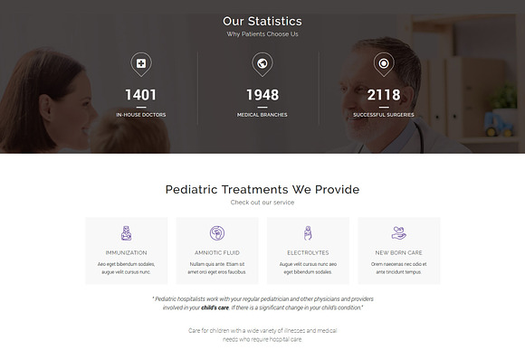 Kids Doctor - Pediatric WP theme in WordPress Business Themes - product preview 4