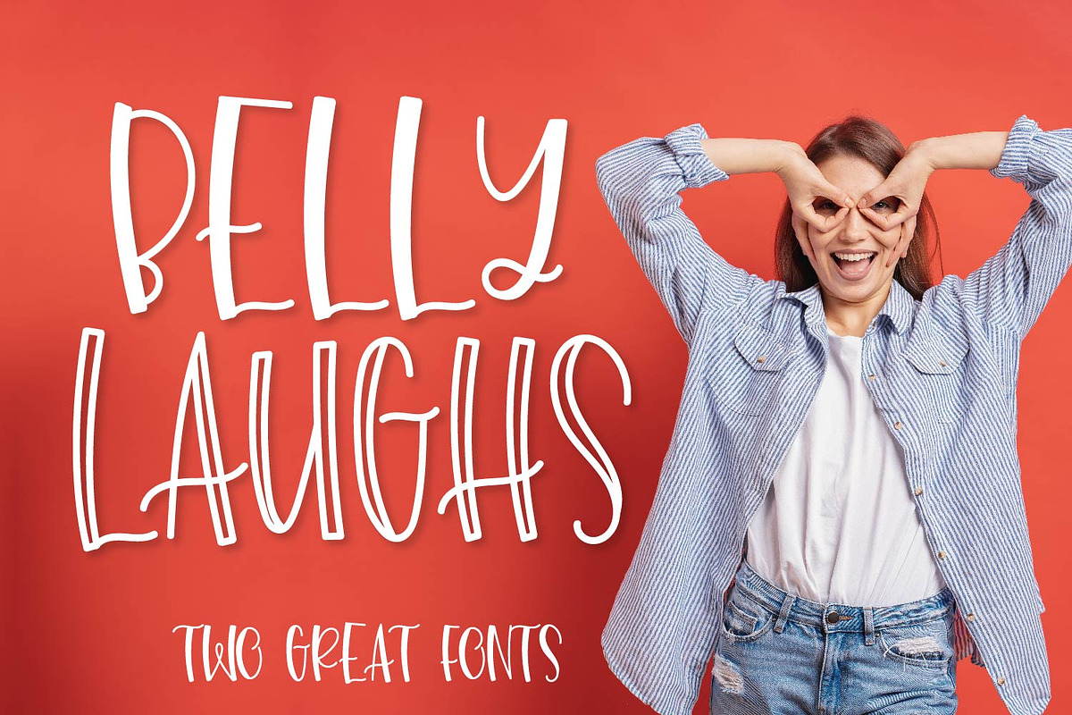 Belly Laughs - A Silly Cool Font Duo in Display Fonts - product preview 8