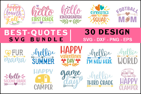 Best Quotes SVG Big Bundle in Objects - product preview 3