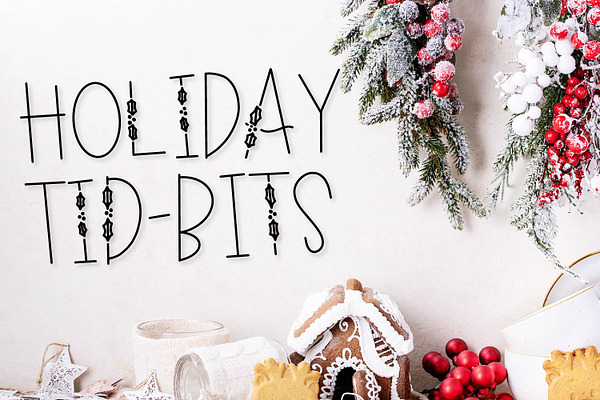 Holiday Tidbits - Christmas Font