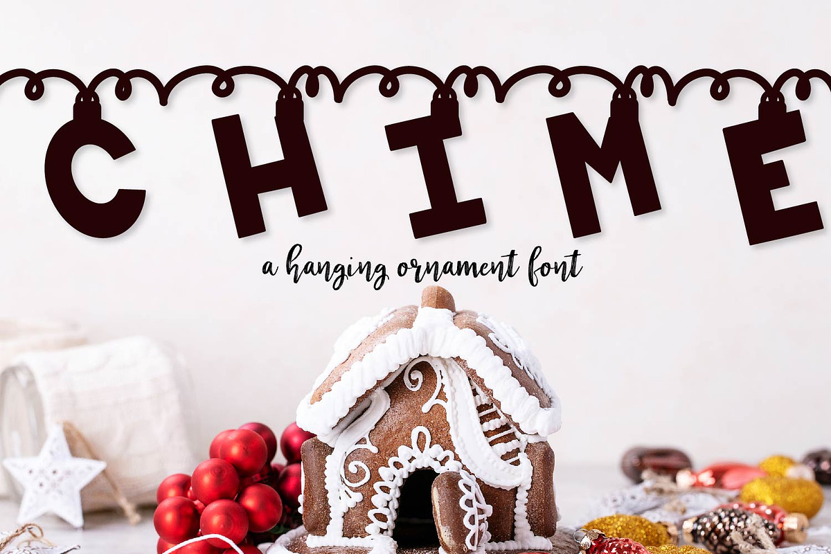 Chime - A Christmas Font in Display Fonts - product preview 8