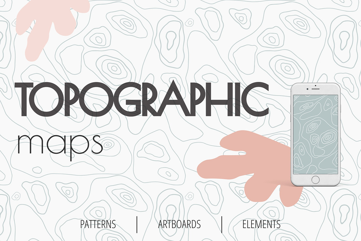 Topographic maps | Patterns set in Patterns - product preview 8