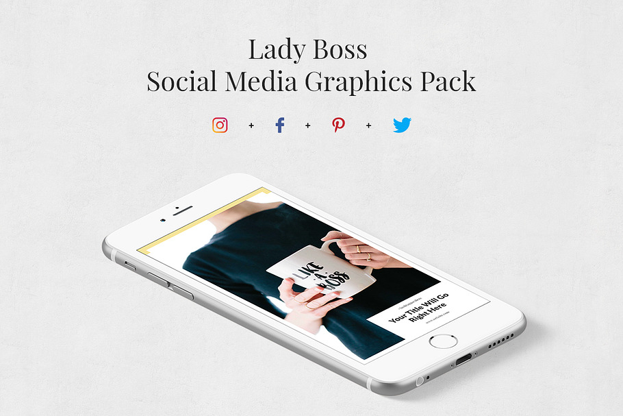 Lady Boss Pack in Social Media Templates - product preview 8