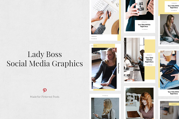Lady Boss Pack in Social Media Templates - product preview 5