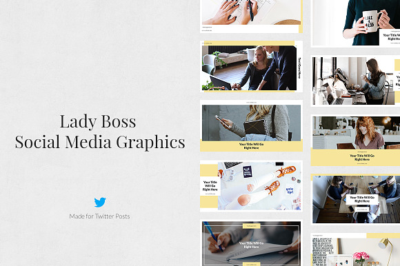 Lady Boss Pack in Social Media Templates - product preview 6