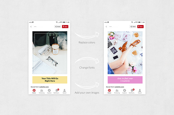Lady Boss Pinterest Posts in Pinterest Templates - product preview 4