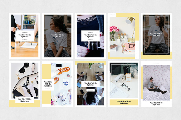 Lady Boss Pinterest Posts in Pinterest Templates - product preview 6