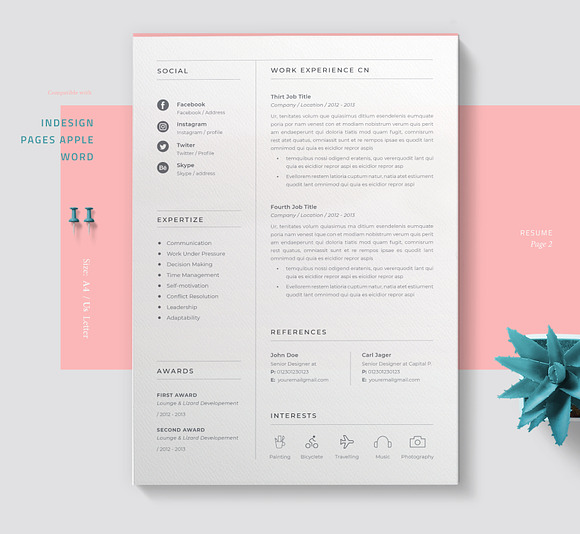 Resume Claud in Letter Templates - product preview 2