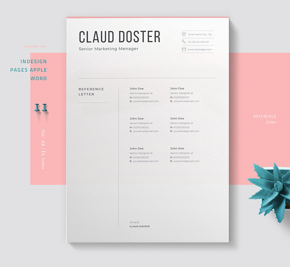 Resume Claud in Letter Templates - product preview 4