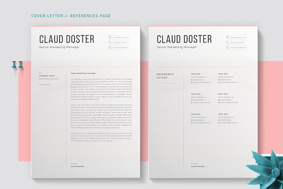 Resume Claud in Letter Templates - product preview 5