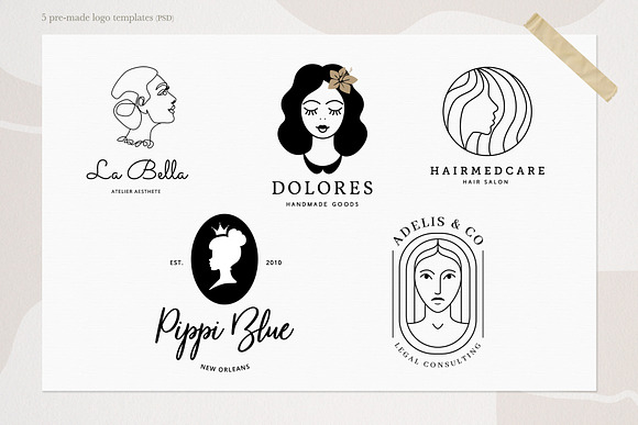Faces & Logo Templates in Logo Templates - product preview 3