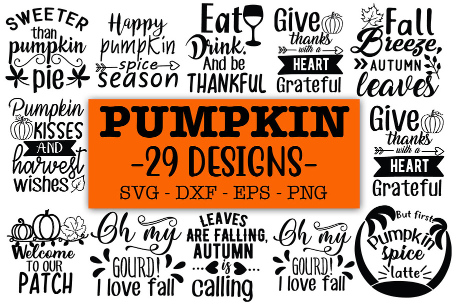 Pumpkin svg bundle,Fall svg bundle in Objects - product preview 8