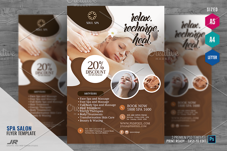Spa and Massage Flyer