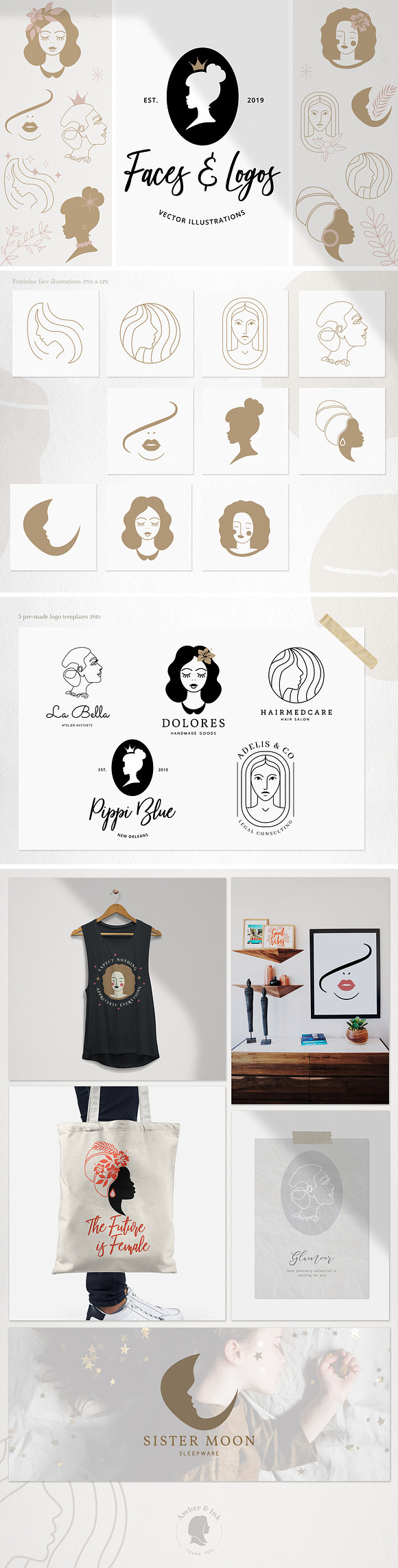 Faces & Logo Templates in Logo Templates - product preview 11