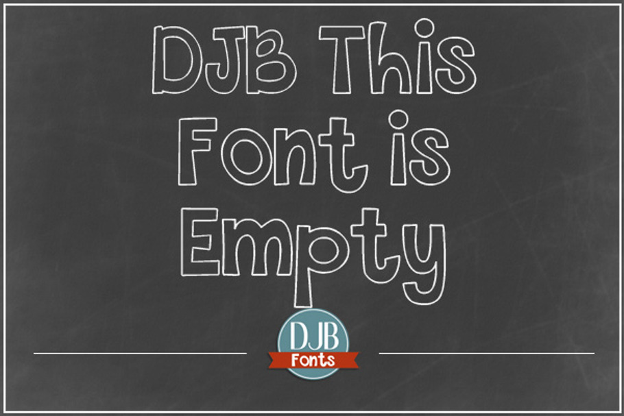 DJB This Font is Empty in Display Fonts - product preview 8