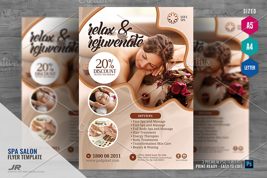 Spa and Wellness Therapy Flyer