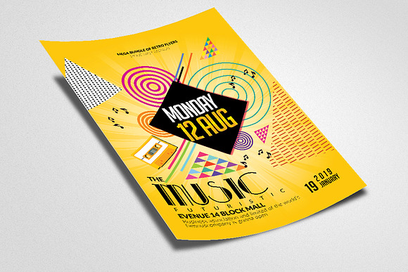 Music Event Night Flyer Template in Flyer Templates - product preview 1