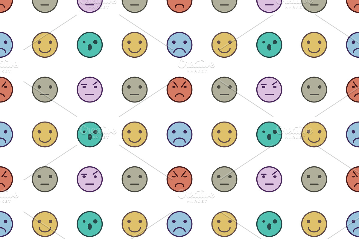 Seamless emoji patterns in Patterns - product preview 8