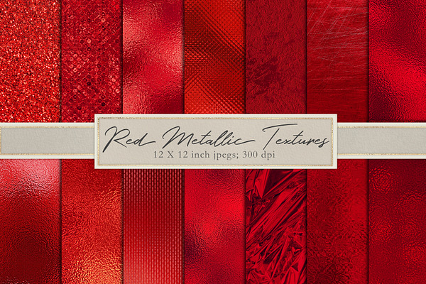 Red metallic foil  textures